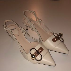 FENDI Slingback pump - Off White - size 39